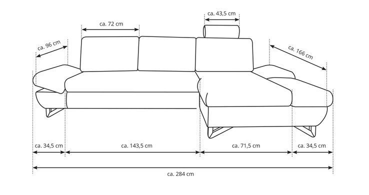 Диван угловой раскладной AVESTA Perfect Home Польша Серый фотография