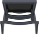 Комплект 2 шезлонга Onto Siesta Pacific + Стол Siesta Ocean Side Table - Dark Grey