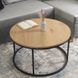 Журнальний столик LELLA MAX MEBEL ELITE 80x80 Дуб Золотий