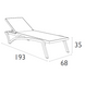 Комплект 2 шезлонга Onto Siesta Pacific + Стол Siesta Ocean Side Table - Dark Grey