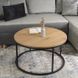 Журнальний столик LELLA MAX MEBEL ELITE 80x80 Дуб Золотий