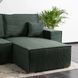 Угловой диван универсальный MEBEL ELITE ALEX 262 см ткань Зеленый