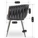 Стілець оксамитовий MEBEL ELITE SORELLA Velvet Сірий / хром