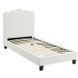 Ліжко MEBEL ELITE CRATER Velvet 90x200 см Крем