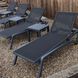 Комплект 2 шезлонга Onto Siesta Pacific + Стол Siesta Ocean Side Table - Dark Grey