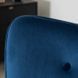 Крісло м'яке оксамитове з підставкою для ніг MEBEL ELITE LOZANO Velvet Синій