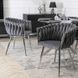 Стілець оксамитовий MEBEL ELITE SORELLA Velvet Сірий / хром