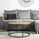 Журнальний столик LELLA MAX MEBEL ELITE 80x80 Дуб Золотий