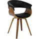 Стул бархатный MEBEL ELITE OHIO 2 Velvet Черный / Натуральный
