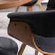 Стул бархатный MEBEL ELITE OHIO 2 Velvet Черный / Натуральный