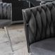 Стілець оксамитовий MEBEL ELITE SORELLA Velvet Сірий / хром