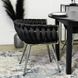 Стілець оксамитовий MEBEL ELITE SIENA Velvet Чорний / хром