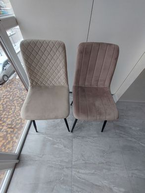 Стілець PERLA Velvet Intarsio Беж фотографія