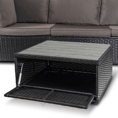 Комплект садовой мебели MEBEL ELITE CALIENTE Черный/коричневый