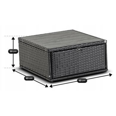 Комплект садовой мебели MEBEL ELITE CALIENTE Черный/коричневый