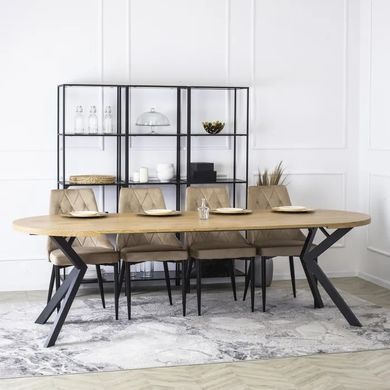 Стілець оксамитовий MEBEL ELITE CORK Velvet, Бежевий фотографія