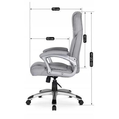Стул офисный поворотный MEBEL ELITE BARNI 2 ткань Cерый фотография