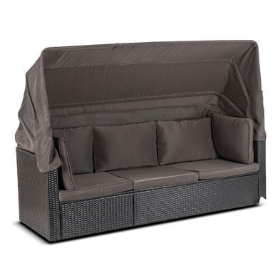 Комплект садовой мебели MEBEL ELITE CALIENTE Черный/коричневый