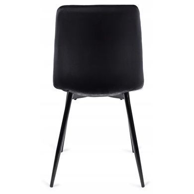 Стул бархатный MEBEL ELITE IBIS Velvet, Черный фотография