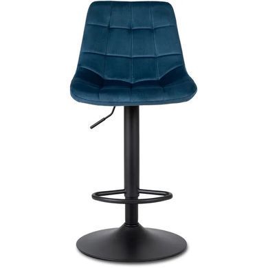 Барний стілець оксамитовий MEBEL ELITE ARCOS 2 Velvet темно-синій фотографія