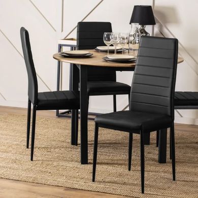 Стул MEBEL ELITE NARIS, экокожа: черный фотография