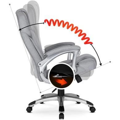 Стул офисный поворотный MEBEL ELITE BARNI 2 ткань Cерый фотография
