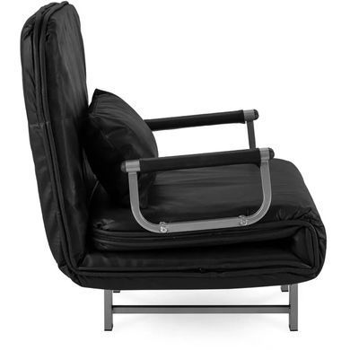 Крісло розкладне MEBEL ELITE DARK тканина Чорний фотографія