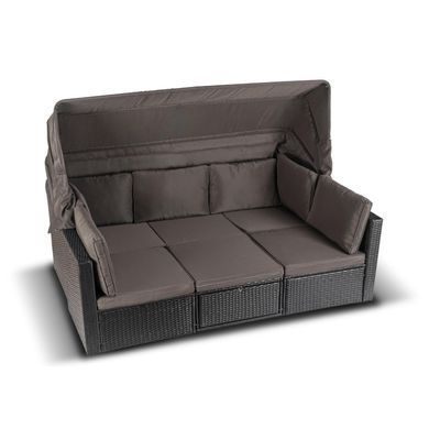 Комплект садовой мебели MEBEL ELITE CALIENTE Черный/коричневый