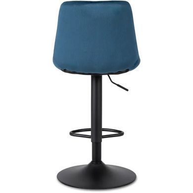 Барний стілець оксамитовий MEBEL ELITE ARCOS 2 Velvet темно-синій фотографія
