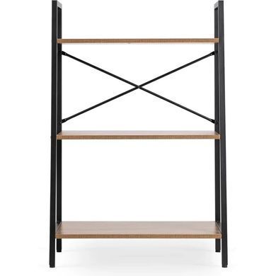 Стеллаж MEBEL ELITE VIOR Орех / Черный фотография