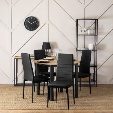 Стул MEBEL ELITE NARIS, экокожа: черный фотография