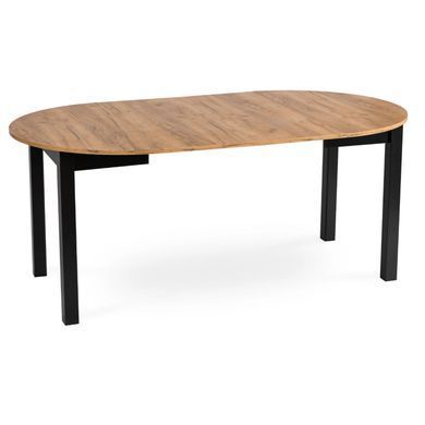 Стіл розкладний круглий MEBEL ELITE JAMES 102(222)х102 см Дуб крафт фотографія
