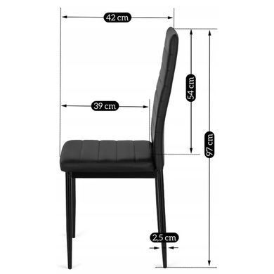 Стул MEBEL ELITE NARIS, экокожа: черный фотография