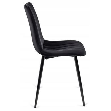 Стул бархатный MEBEL ELITE IBIS Velvet, Черный фотография