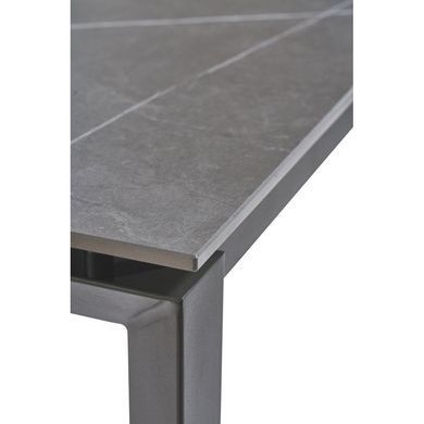 Стіл Обідній BRIGHT GREY MARBLE Concepto 102/142x70 Кераміка Сірий Мармур фотографія