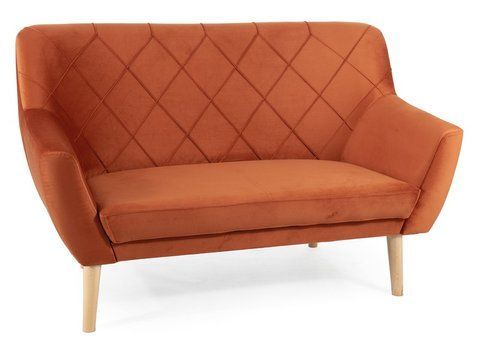 Софа KIER 2 Velvet Signal Кориця Бук ** фотографія