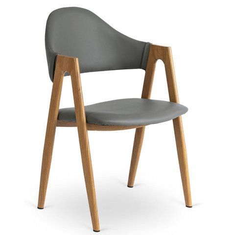 Стул MEBEL ELITE WILLY экокожа Серый фотография