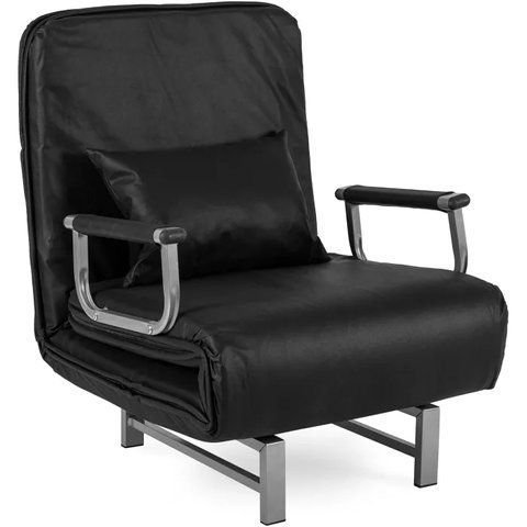 Крісло розкладне MEBEL ELITE DARK тканина Чорний фотографія