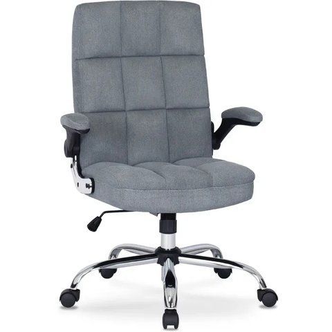 Стул офисный поворотный MEBEL ELITE OLMO / LONDON ткань Серый фотография