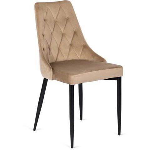 Стул бархатный MEBEL ELITE CORK Velvet, Бежевый фотография