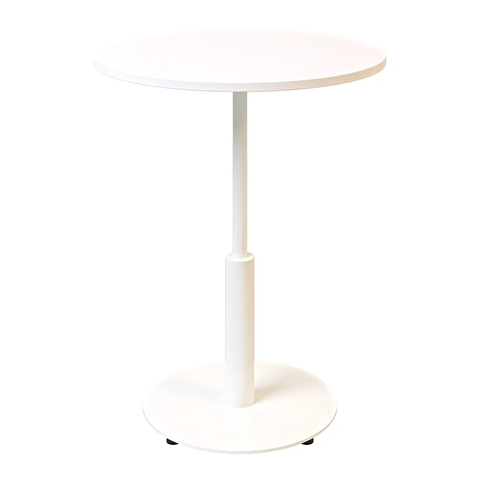 Стол Ibiza R light Lovko 70x70 Белый металл/белый фотография