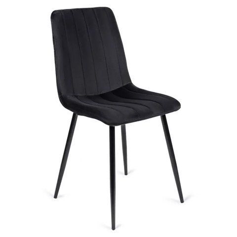 Стул бархатный MEBEL ELITE IBIS Velvet, Черный фотография