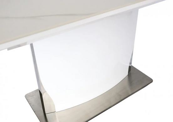 Стіл розкладний DETROIT CERAMIC Intarsio 140(180)x80 Білий Ефект Мармуру фотографія
