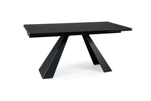 Стол Раскладной SALVADORE CERAMIC 160(240)X90 Signal SAHARA NOIR / Черный Мат фотография