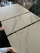 Стіл розкладний DETROIT CERAMIC Intarsio 140(180)x80 Білий Ефект Мармуру