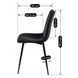 Стул бархатный MEBEL ELITE IBIS Velvet, Черный
