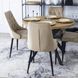 Стілець оксамитовий MEBEL ELITE CORK Velvet, Бежевий
