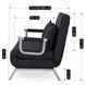 Кресло двухместное раскладное MEBEL ELITE BART 2 Черный