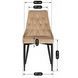 Стілець оксамитовий MEBEL ELITE CORK Velvet, Бежевий