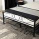 Ліжко металеве 120x200 см MEBEL ELITE GRIFFIN Чорний